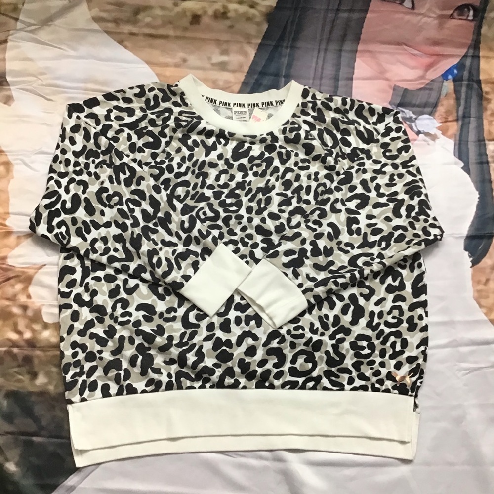 NEW PINK Victoria’s Secret Cheetah Legging Crew L